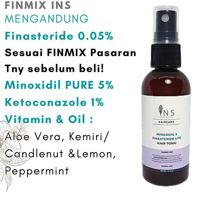 Produk Terbaik] Minoxidil Finasteride Finmix Insbeautyid 60 Ml + Pipet - Finas 0.05%, Spray