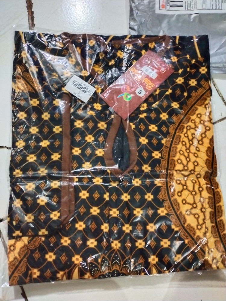 Blouse Batik Wanita Atasan Lengan 7/8 Dablong