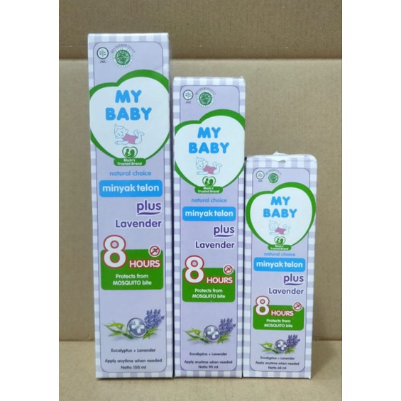 MINYAK TELON MY BABY PLUS LAVENDER 60ML 90ML 150ML ANTI GIGITAN NYAMUK HINGGA 8 JAM