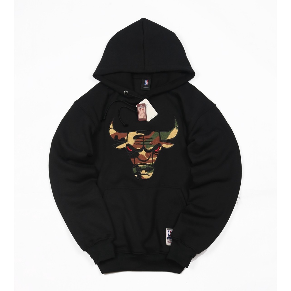 (COD) HOODIE BULLS NBI FULL BORDIR PREMIUM/ M /L/XL/XXL