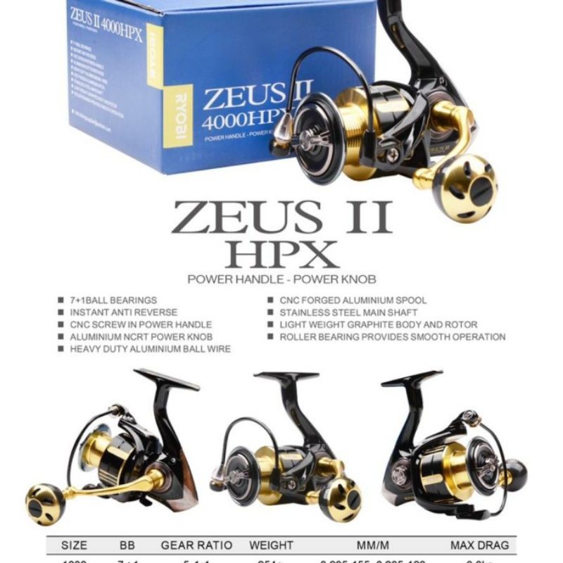 Reel Ryobi Zeus II HPX 4000 / 6000