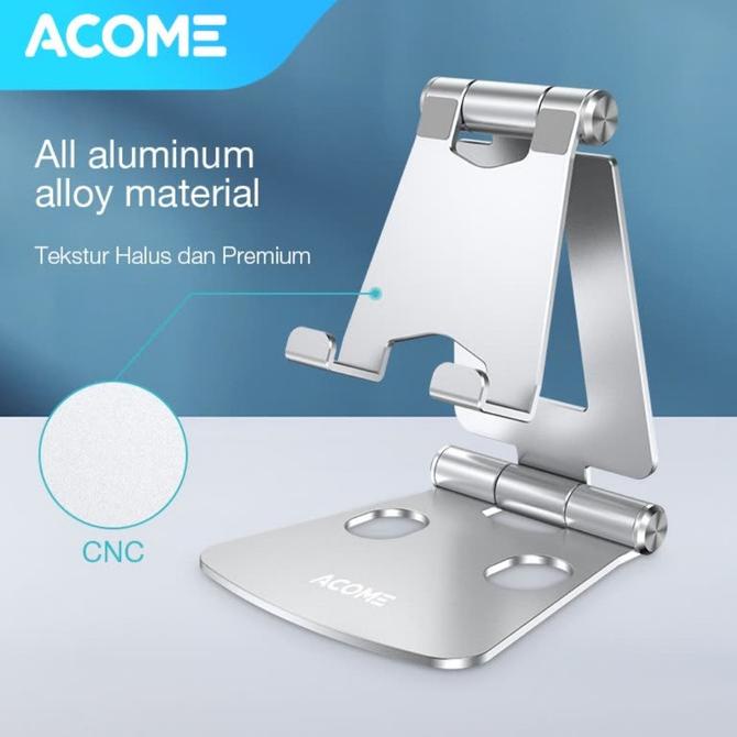 Acome AH01 Aluminum Alloy Phone Holder Tablet Android iPhone Foldable