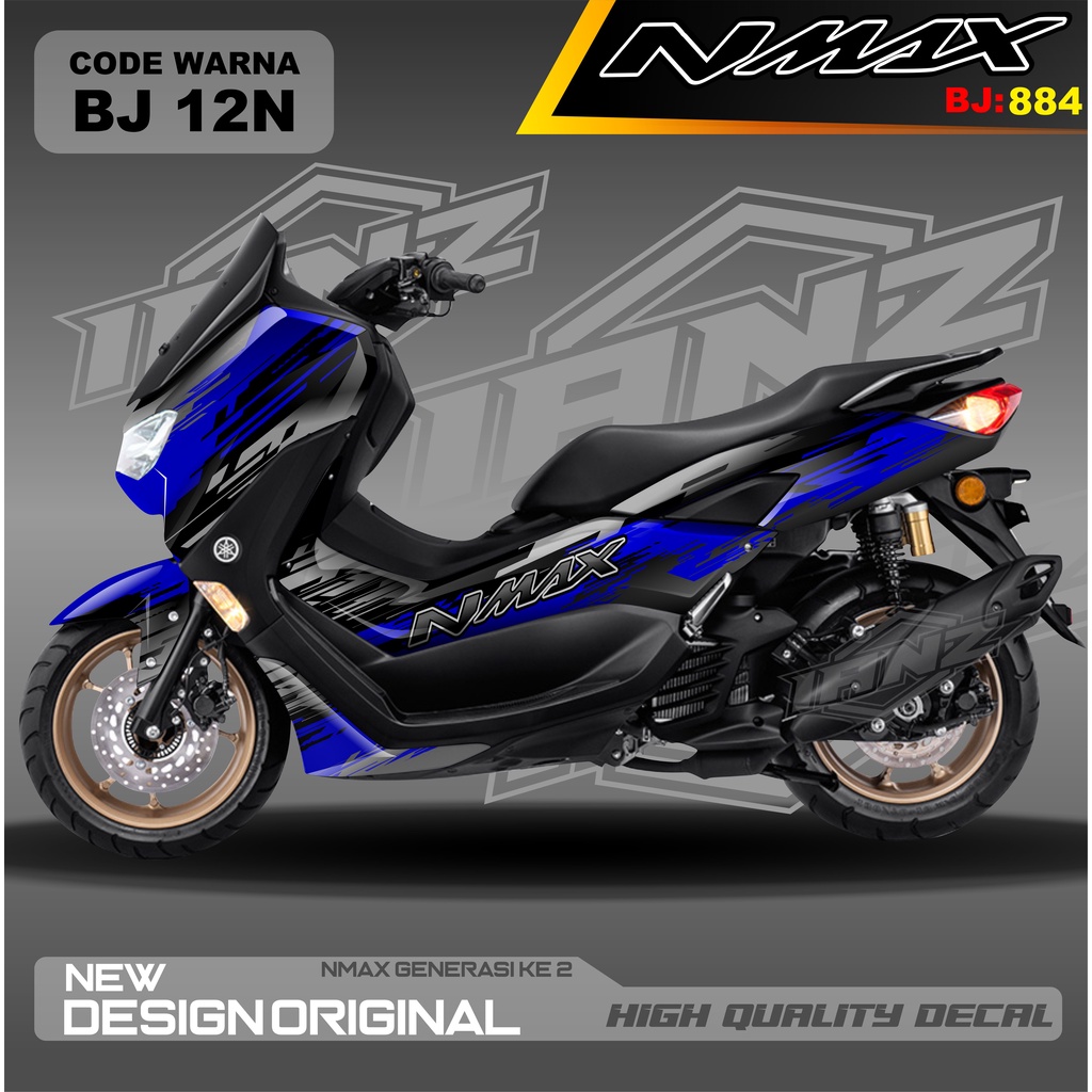 DECAL STICKER NEW NMAX FULL BLOK MOTOR/ DECAL FULL BODY NMAX / DECAL STIKER FULL BODY NMAX / STIKER DECAL NMAX TERBARU