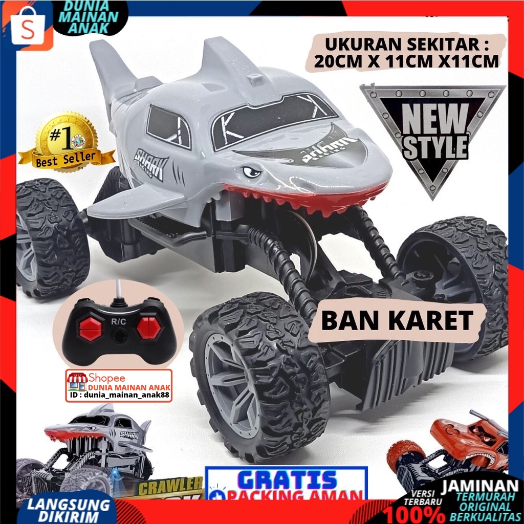 Mobil Remote Control 2Wd Rock crawler Monster Truck  Mainan Remote Control Offroad RC Climbing car