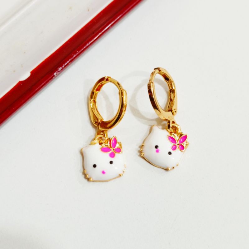 anting anak motif hello kitty