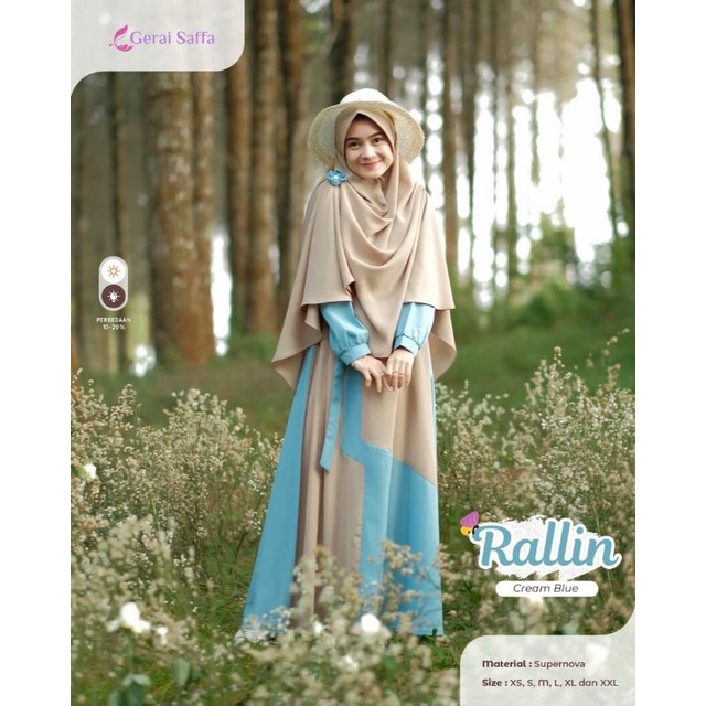 Ralin Seri 7 Gamis Set By Gerai Saffa