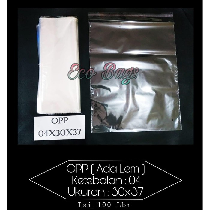 

Plastik OPP Seal Ukuran 30x37 /Plastik OPP Lem Kemasan Baju isi 100Lbr