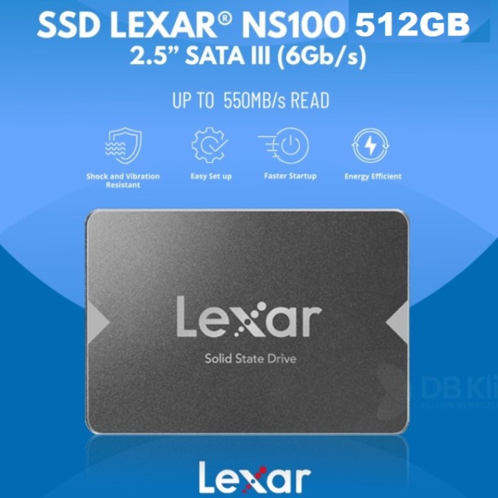 SSD Lexar NS100 512GB SATA 2.5 Inch - SSD Lexar 512GB 2.5&quot; SATA III