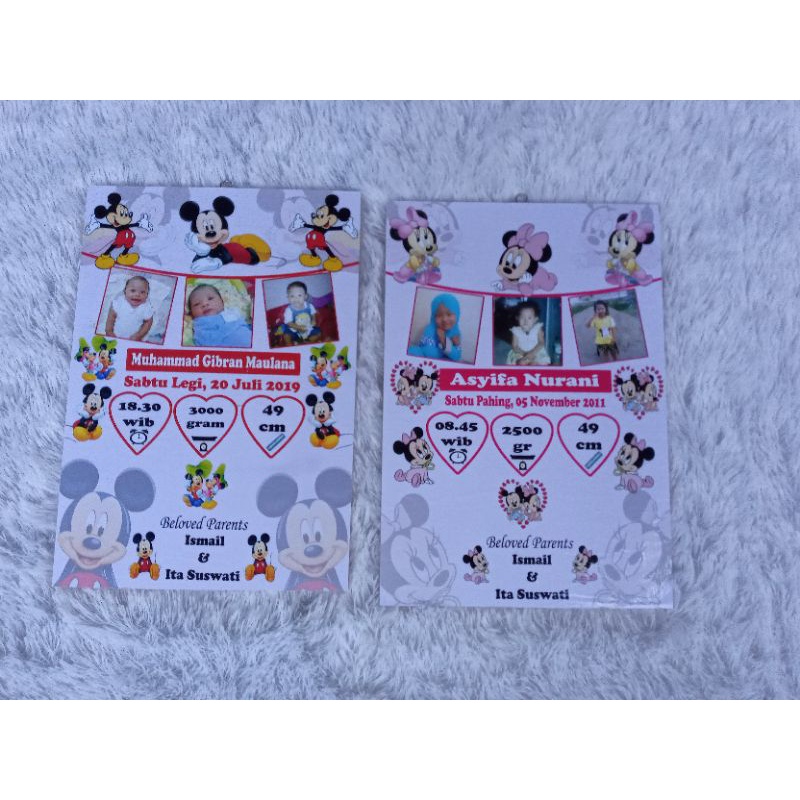 walldecor hiasan dinding biodata bayi papan mdf