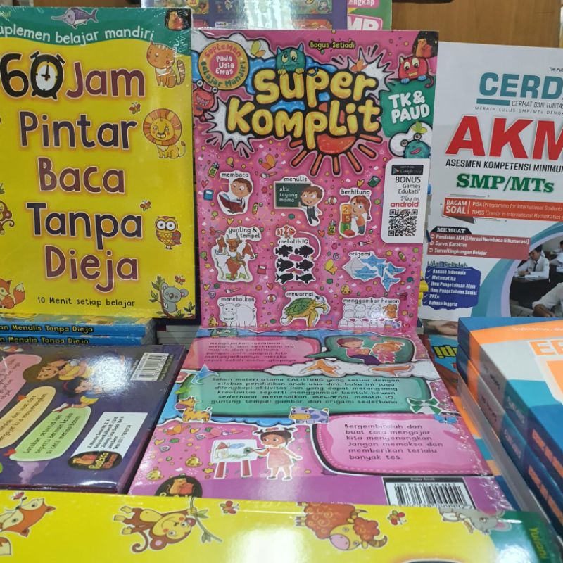 TB.Bintang indonesia - Buku Super Komplit Tk&amp;Paud : SUPLEMEN BELAJAR MANDIRI PADA USIA EMAS