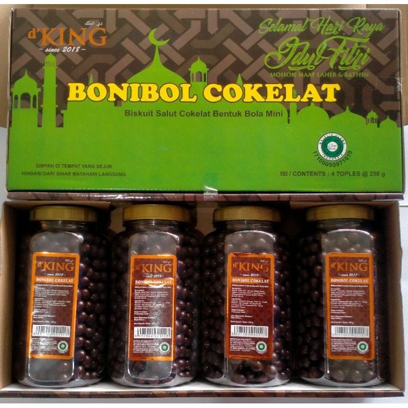 

1kotak D'king bonibol cokelat & 3 combi ~ biscuit salut cokelat bentuk