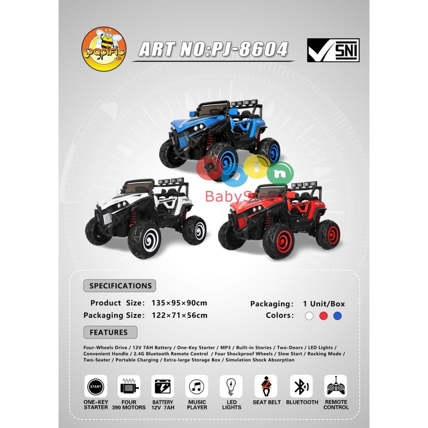 PACIFIC MOBIL AKI PJ-8604 || MAINAN ANAK MOBIL AKI PACIFIC PJ-8604