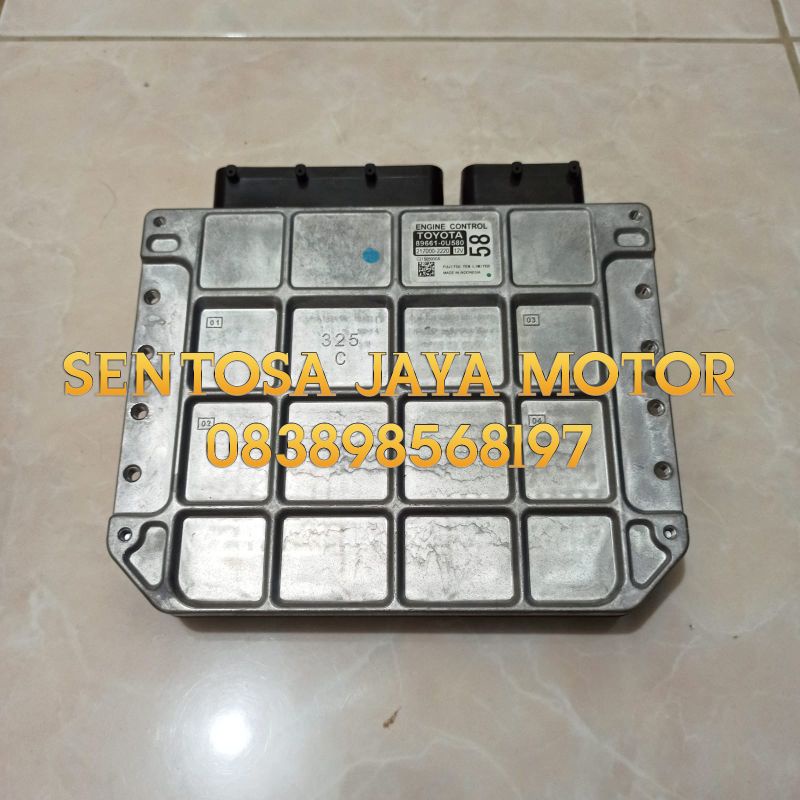 ECU COMPUTER KOMPUTET CONTROL MESIN TOYOTA SIENTA ORIGINAL 89661-0U580 ASLI