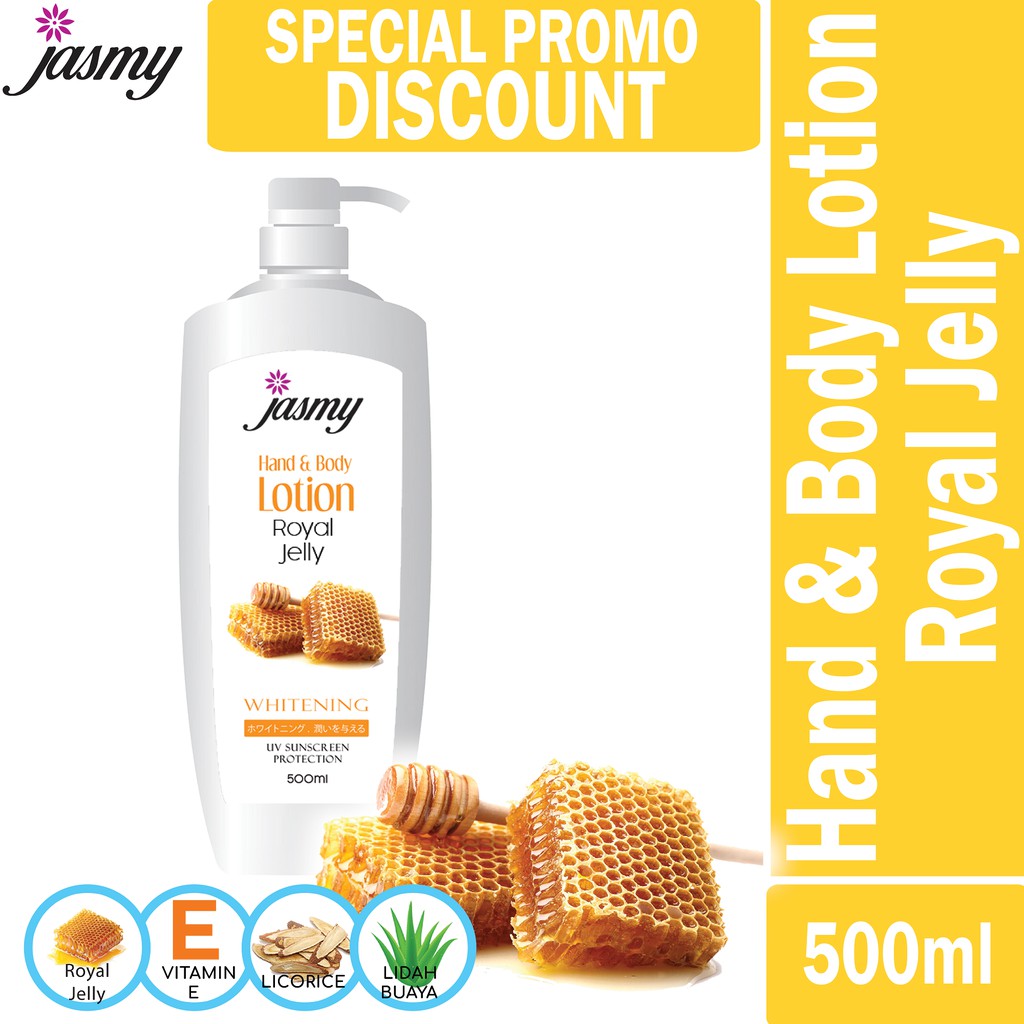 DISCOUNT 65% 500ML ROYAL JELLY HAND&BODY LOTION JASMY IMPORT DARI MALAYSIA