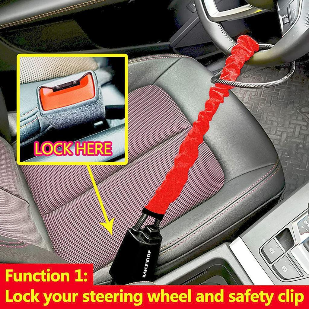 Kunci Pengaman Mobil Kunci Stir Mobil Kunci Stang Mobil / Gembok Mobil / steering wheel look anti-theft device