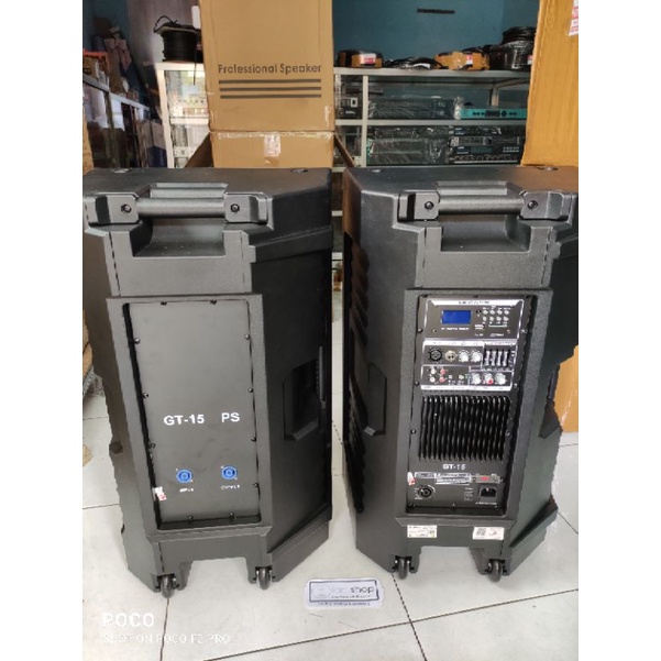 Speaker Aktif Black Spider GT-15PS GT15PS GT15 PS GT 15PS GT 15 PS 15 inchi 1 set Sepasang 1 Aktif 1