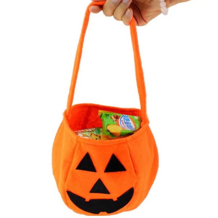 Tas Permen Labu Trick Or Treat Halloween Pumpkin Candy Bag Murah