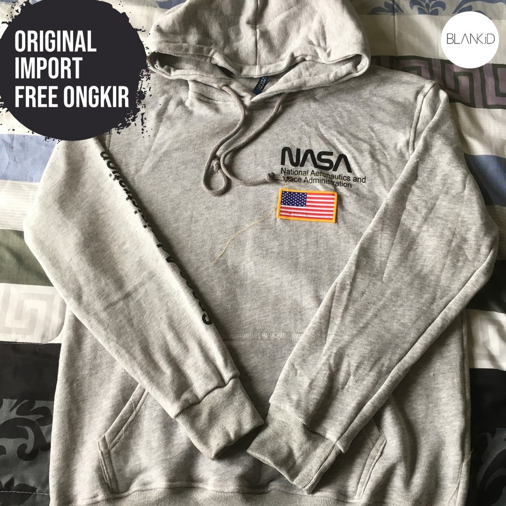 HOODIE HnM NASA USA ORIGINAL - HOODIE H&M NASA - HOODIE H&M ORIGINAL - JAKET HnM ORIGINAL - BLANKID