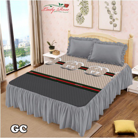 Sprei Rumbai Lady Rose 180x200 King Terlaris Gucci