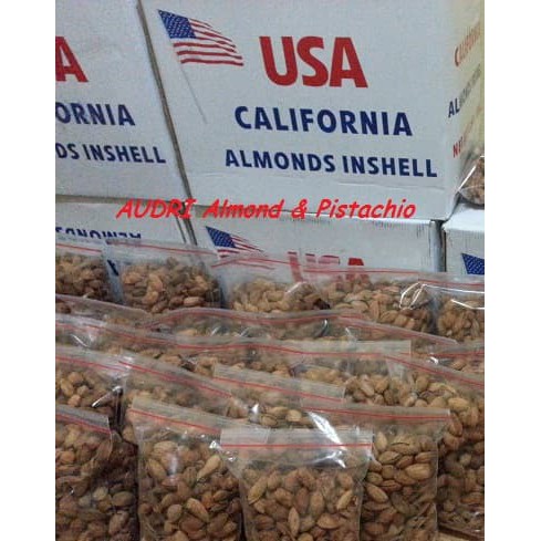 

Almond Roasted (Kacang Panggang/Bakar) USA California Inshell 1000gr