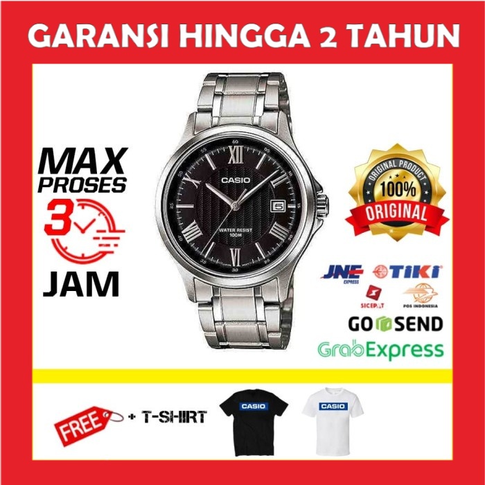 JAM TANGAN ORIGINAL CASIO MTP-1383D-1AVDF MTP1383D PT.GAP GARANSI RESMI ORI PRIA COWOK COWO LAKI LAK