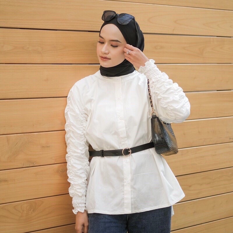 Terry Blouse by SYS.LABEL - Kemeja Wanita -Atasan Wanita Premium