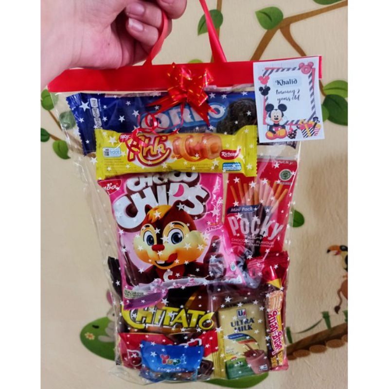 

PAKET SNACK ULANG TAHUN ANAK MURAH / JAJANAN ANAK /BINGKISAN SNACK