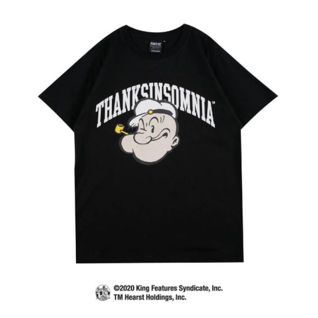POPEYE x thanksinsomnia Tshirt "bessie" black unisex size S M L
