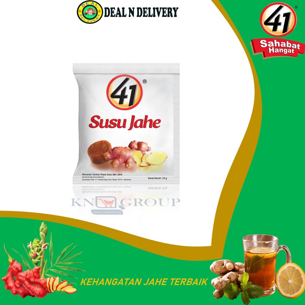 

[5 SACHET] Susu Jahe Original 41 Plus - Renceng