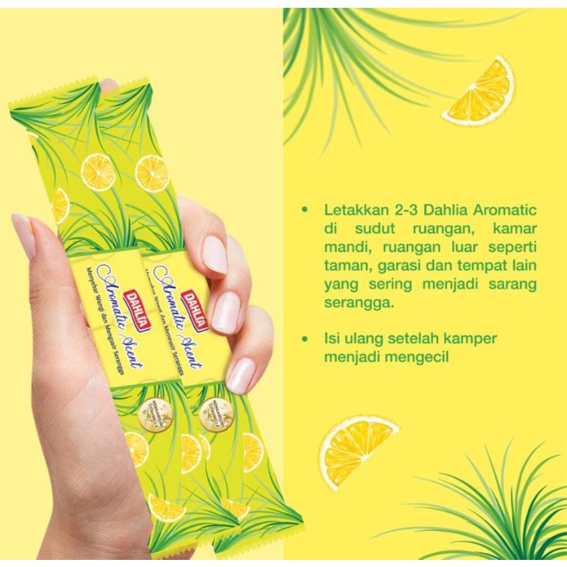 Dahlia Kamper Fresh Bouquet Block AROMATIC SCENT 200 gram With Citronella