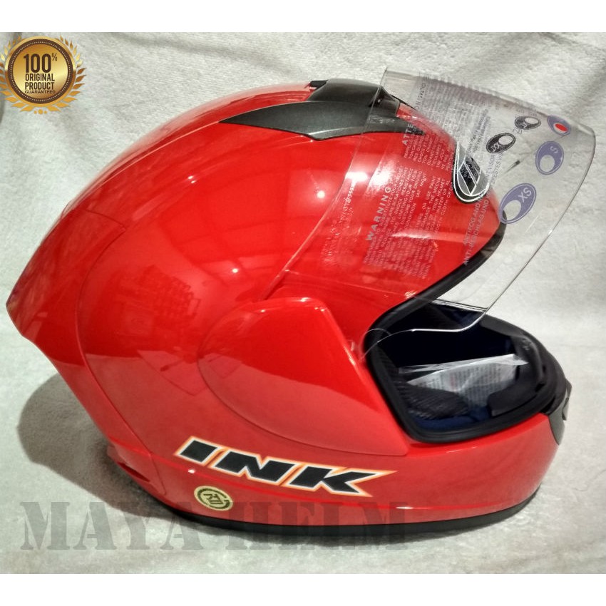helm ink cl max solid polos red fire gloss