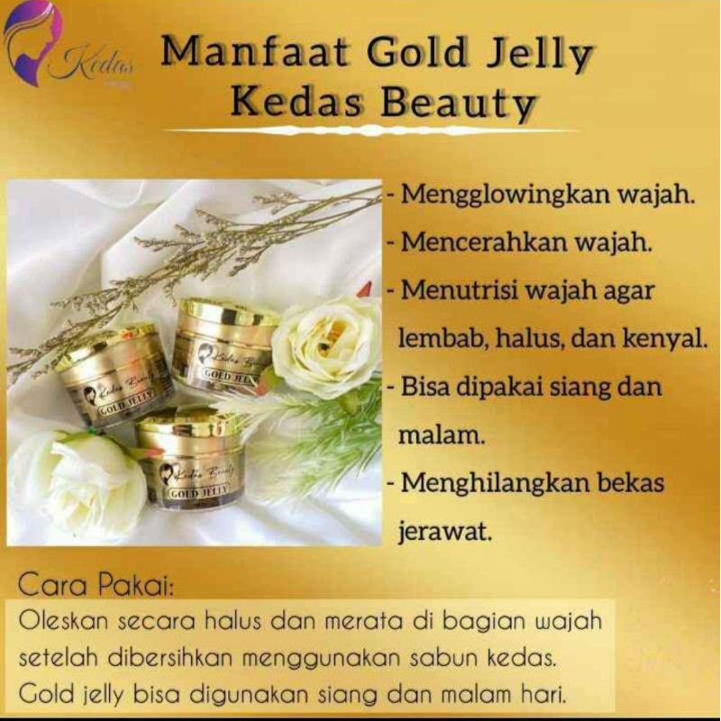 Gold jelly kedas beauty bpom kemasan baru-3