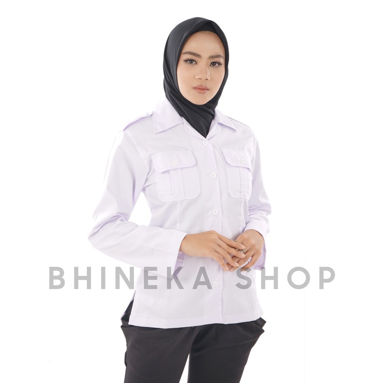 Kemeja putih dinas Wanita Baju Putih Pdh Pns Wanita Kemeja Atasan Putih Kerja Wanita Baju Dinas Putih Pns Pemda Seragam Putih Pdh Kemeja Dinas Baju Profesi Kemeja Putih Atasan