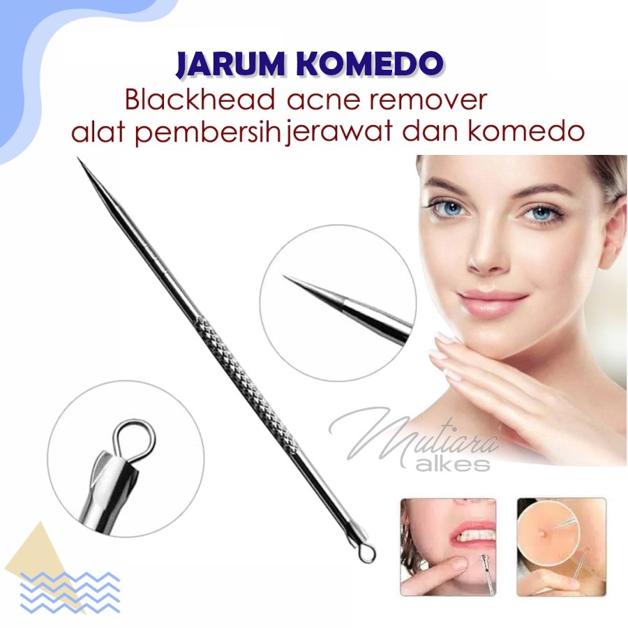 Jarum pembersih komedo/Alat Pencet jerawat/Pinset Komedo