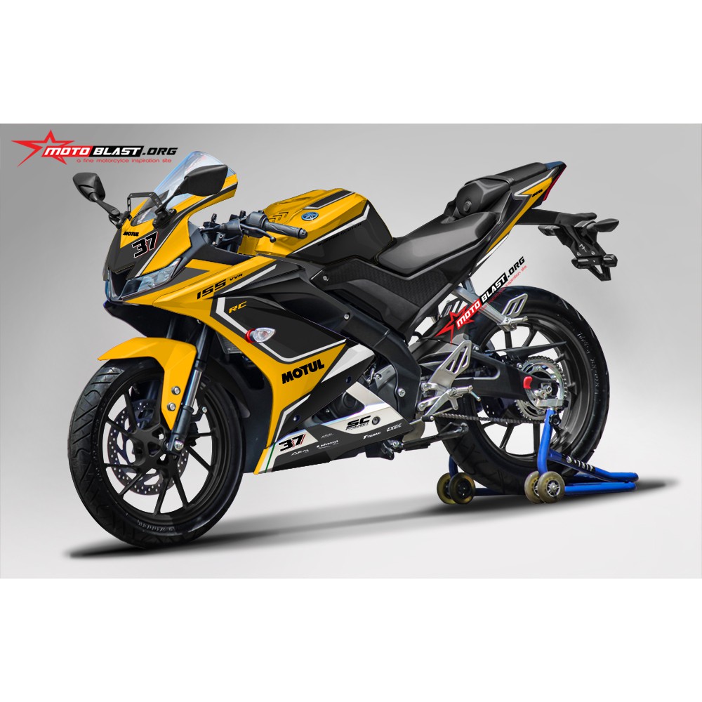 Decal Stiker Yamaha R15 V3 Yellow Agusta