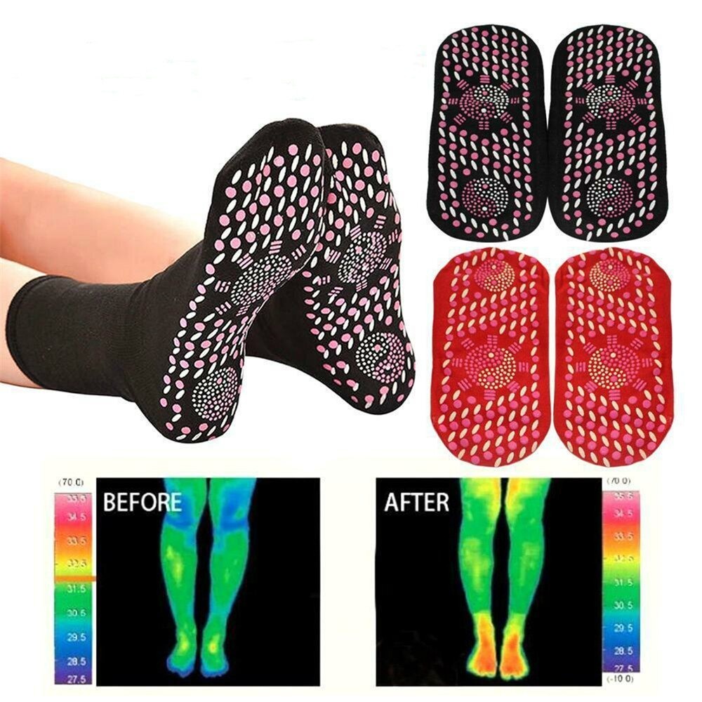 [Harga Sepasang] Kaos Kaki Magnet Magnetik Terapy Therapy Kaos Kaki Kesehatan Kaos kaki terapi pelancar darah beku kaos kaki pemanas penghangat k