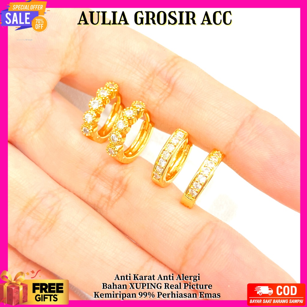 Anting Anting Tusuk Anting Titanium Anting Bulat Anting Xuping Anting Panjang Aksesoris Anting JEPIT