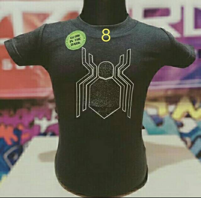 Kaos Superhero Anak Laki Laki Glow In The Dark