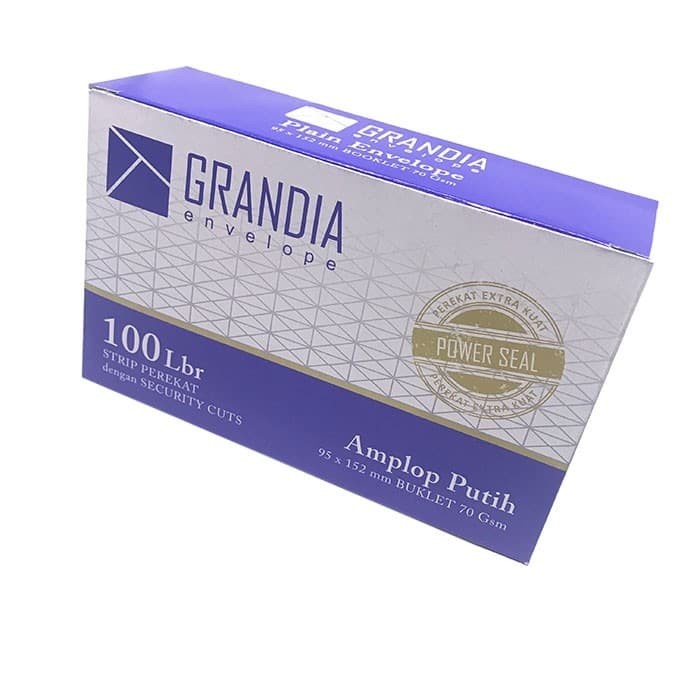 

Amplop putih grandia 95*152mm buklet 70 gsm