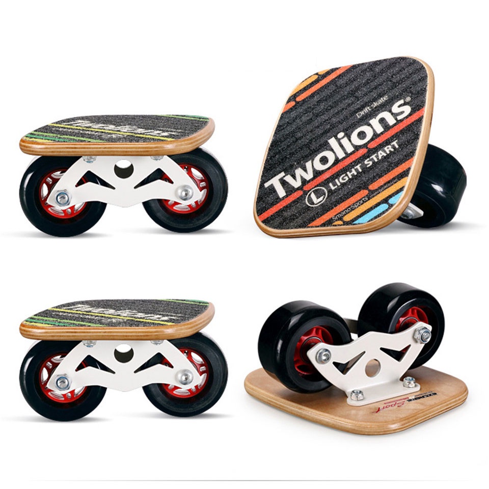 Drift Board Bahan Kayu Anti Slip Untuk Freeline Roller Skate K03