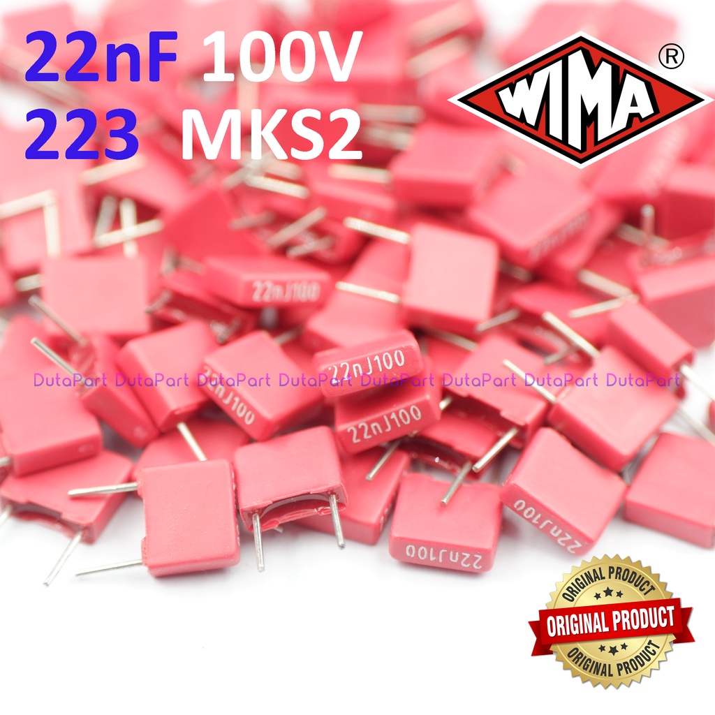 100V 22nF 0.022uF 223 MKS2 MKS 2 WIMA Film Capacitor Made In Germany