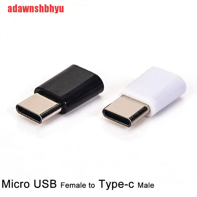 Adaptor Konverter Pengisian Daya Micro USB Female Ke Tipe C Male