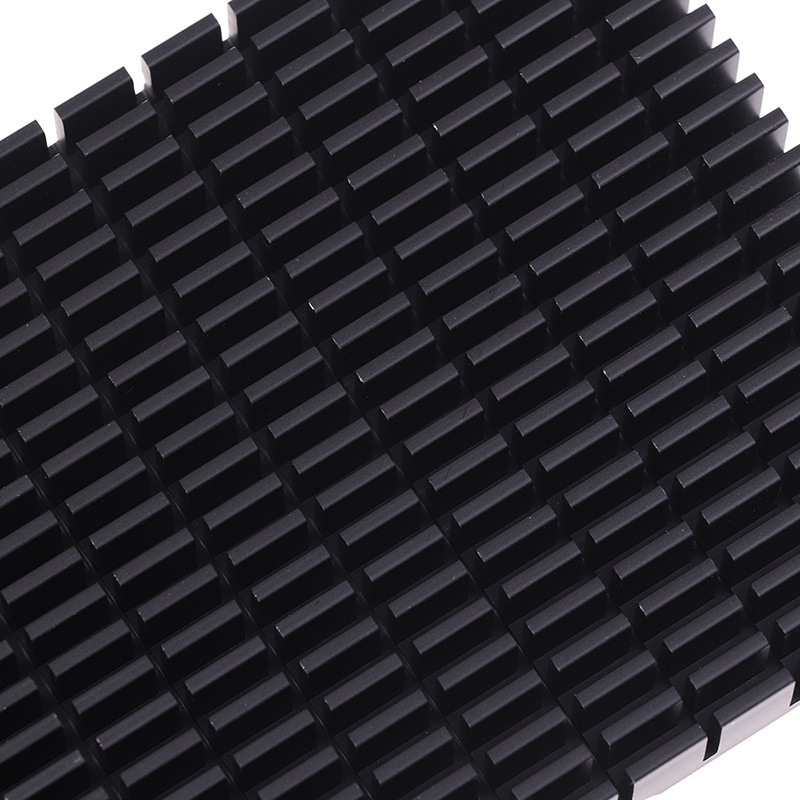 {LUCKID}150*93*15MM Heating Panel Heat sink Aluminum Heatsink Plate Black Radiator