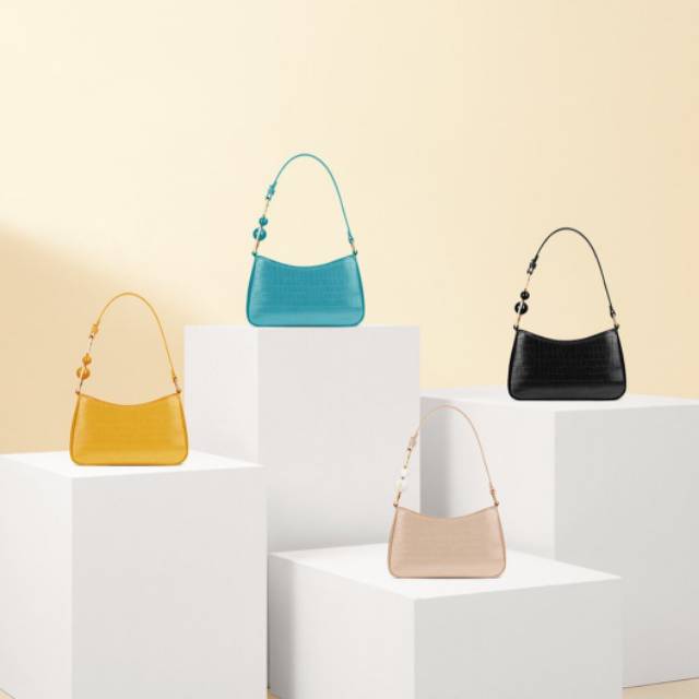 BRAND PEDRO Croco Bultet Shoulder Bag