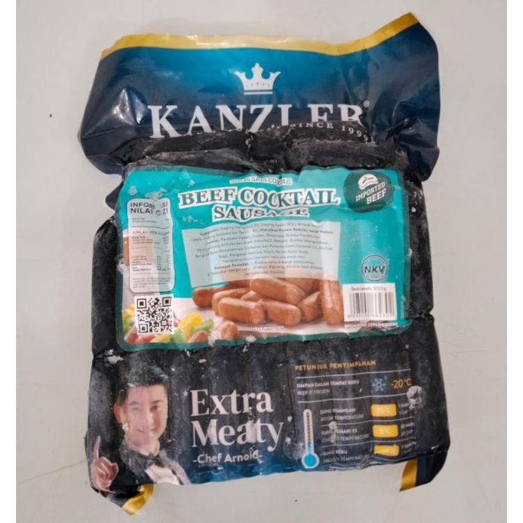 

Sosis Kanzler Beef Cooktail 500gr