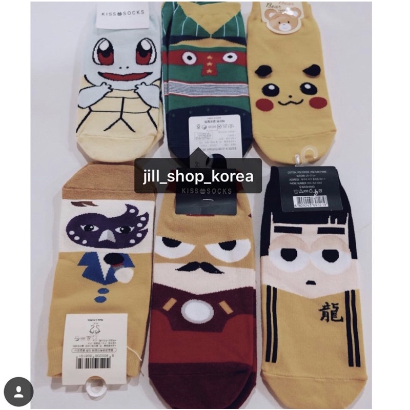 Made in korea Kaos Kaki Korea Jepang Anak Dewasa Sekolah exo bigbang kpop larva frozen disney