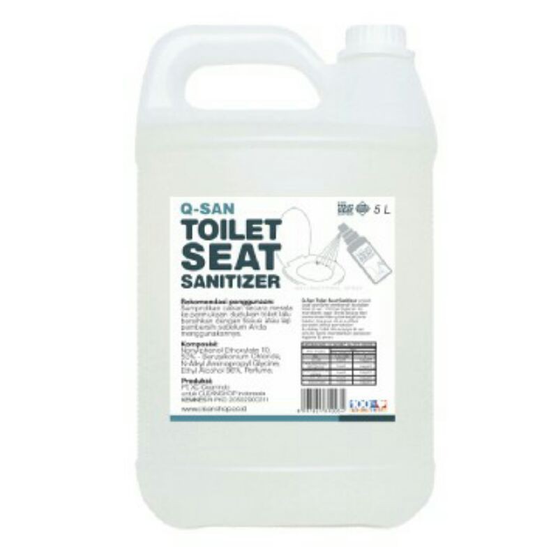 Jual Qsan q-san toilet seat sanitizer jerigen 5 liter Indonesia|Shopee