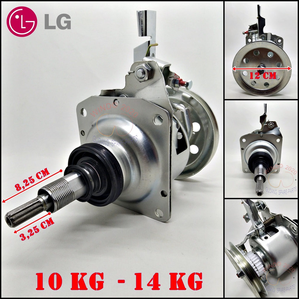 GEAR BOX LG 9-14kg | GEARBOX 1 TABUNG | GERBOX AUTO CLUTCH | GIRBOX OUTOMATIC TOP LOADING LG-E 14 KG