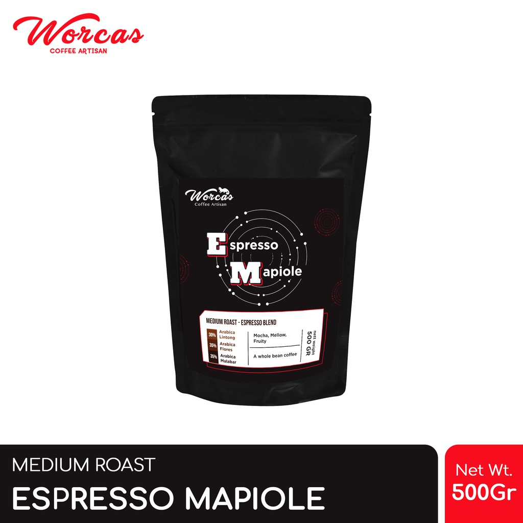 

WORCAS Mapiole Espresso Blend 500 Gram | Medium Roast