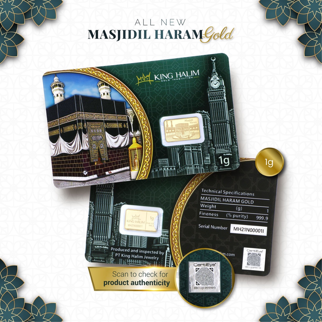 LOGAM MULIA EMAS KING HALIM 1GR - MASJIDIL HARAM